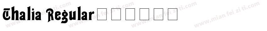 Thalia Regular字体转换